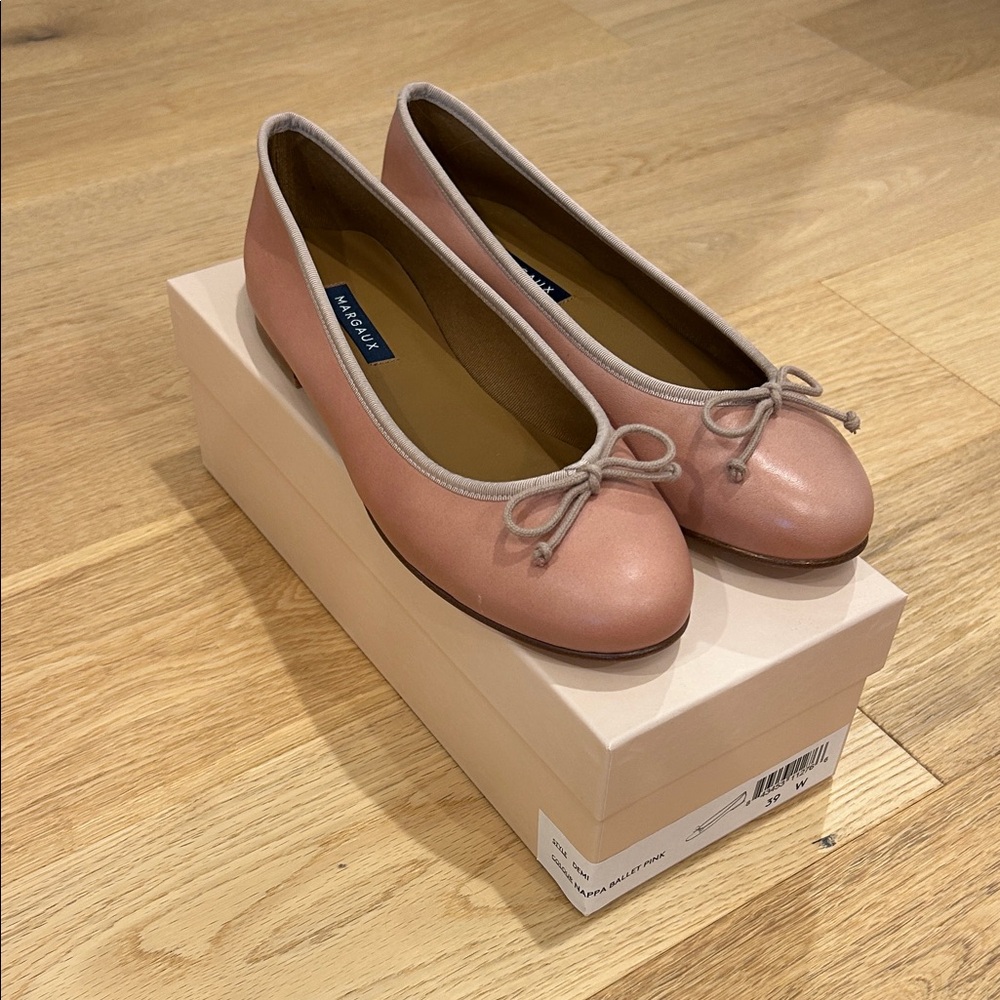 Margaux Nappa Ballet Pink Demi flats